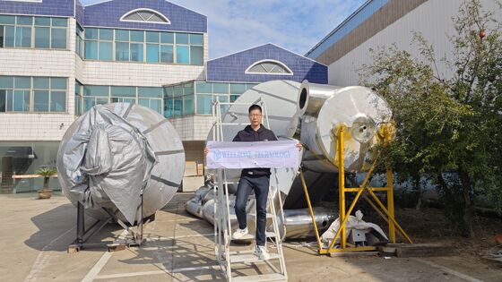 Ενεργειακή εξοικονόμηση βιομηχανικού στεγνωτήρα ψεκασμού με θερμοκρασία στεγνώσεως 120-300°C και αποτελεσματικότητα 70% για σκόνη υλικού