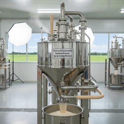 Μηχάνημα ξήρανσης με σπρέι πρωτεΐνης σόγιας προσαρμοσμένο σε επίπεδο τροφίμων