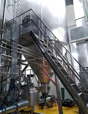 10000KG/H ενέργεια αποξηραντικών μηχανών ψεκασμού λάμψης περιστροφής - αποταμίευση