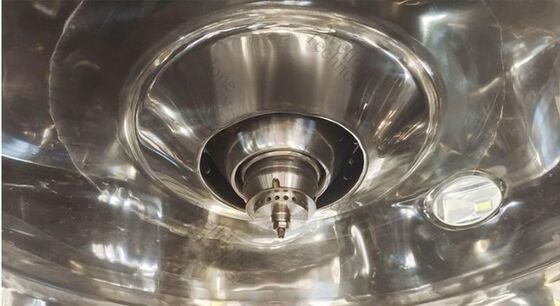 Τροφική ποιότητα SUS316L Προσαρμοσμένο στεγνωτήρα ψεκασμού με δύο φουσκάλες υγρού με αποτελεσματικότητα στεγνώσεως 70% για γάλα και σκόνη αυγών